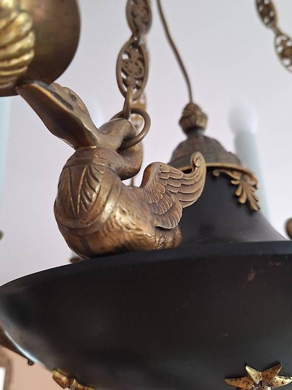Kronleuchter & Deckenlampen: Lustre Empire à 6 feux – Gebraucht aus Bevaix von tor_5z8m 2