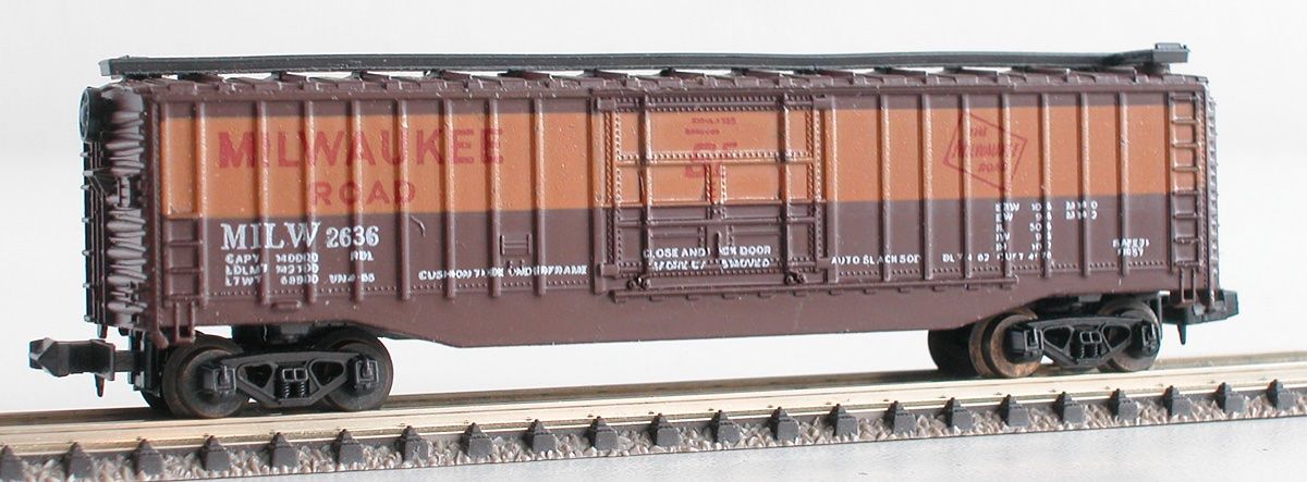 Lima Modelleisenbahnen: Lima US Box Car Milwaukee Spur N – Gebraucht aus Oberwil BL von Klang