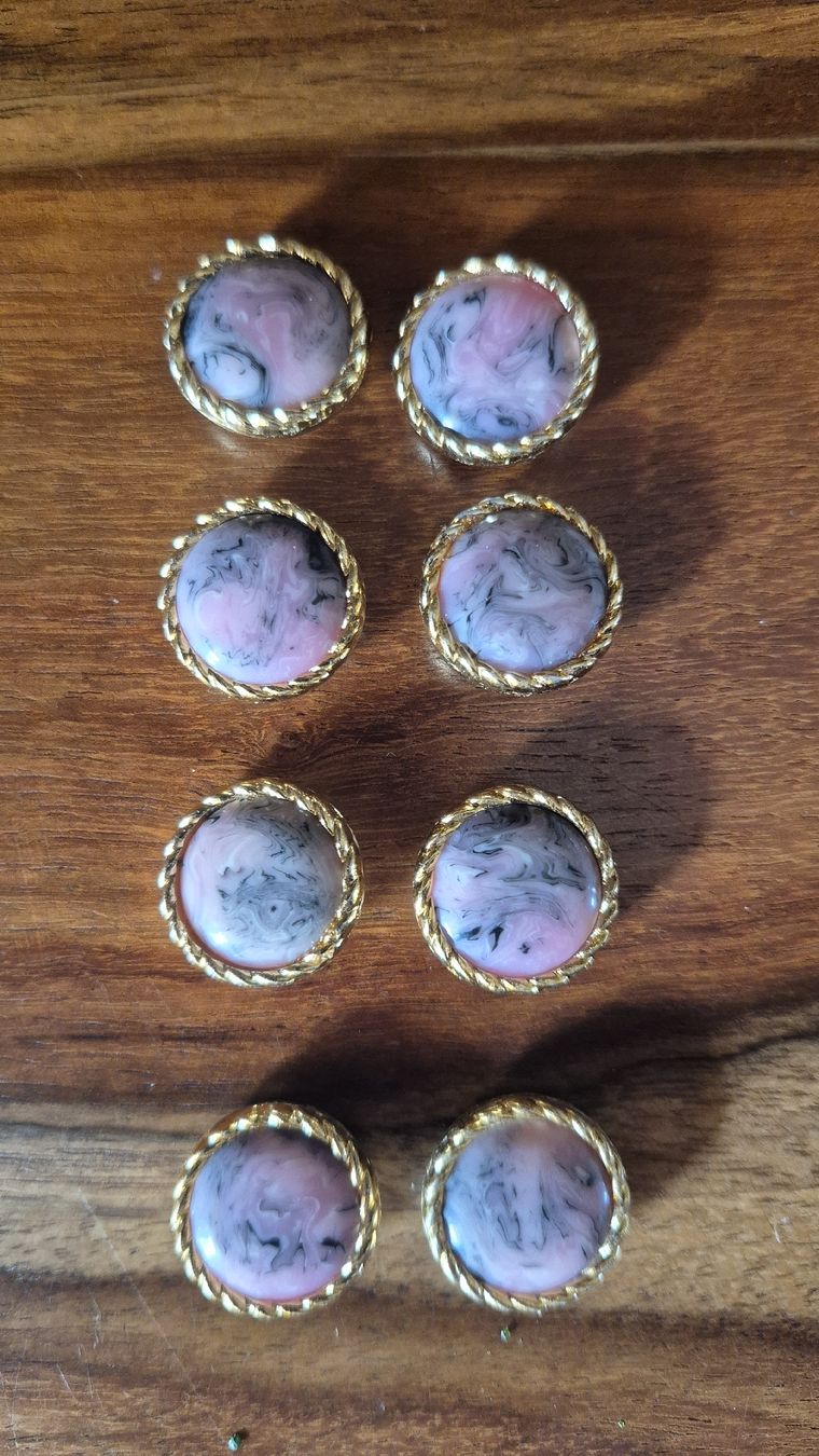Knöpfe: Boutons Style Chanel rose – Gebraucht aus jussy von Mapetitebroc