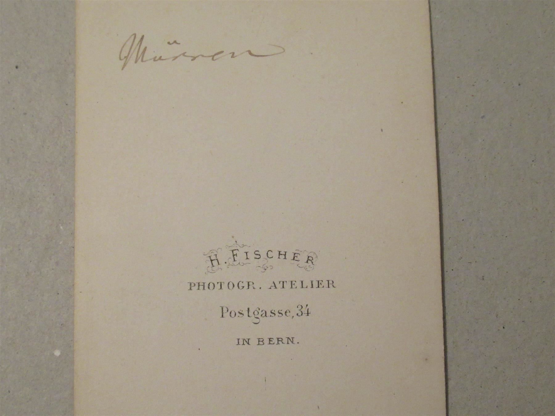 Poster & Bilder: Fischer Bern Photo CDV 1870 Mürren – Gebraucht aus Adliswil von buch_und_kunst 1