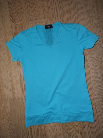 Teenie Turn-Shirt aquamarin Grösse 164