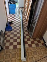 Beamer-Leinwand Rollo ca. 3 m breit  16:9