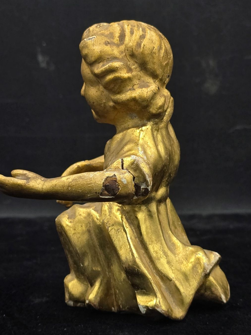 Sculture & Statue: Antiker Holzgeschnitzter Engel, vergoldet – Usato da Rorschacherberg venduto da snOOpydOg11 6
