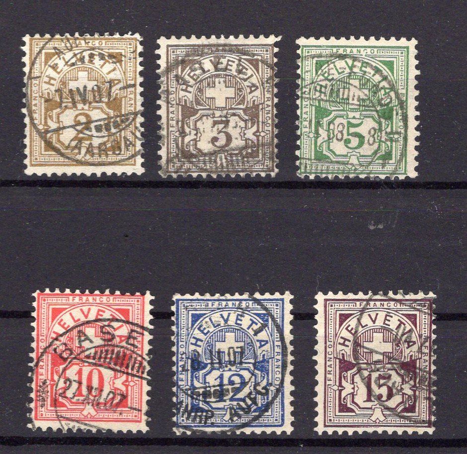 Tutti i francobolli: R2116  /  Type chiffre 1906 série complète obl, – Usato da Ste-Croix venduto da MONT-TAGNAC