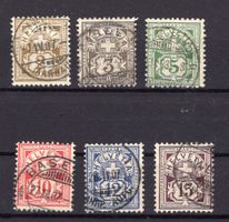 R2116  /  Type chiffre 1906 série complète obl,