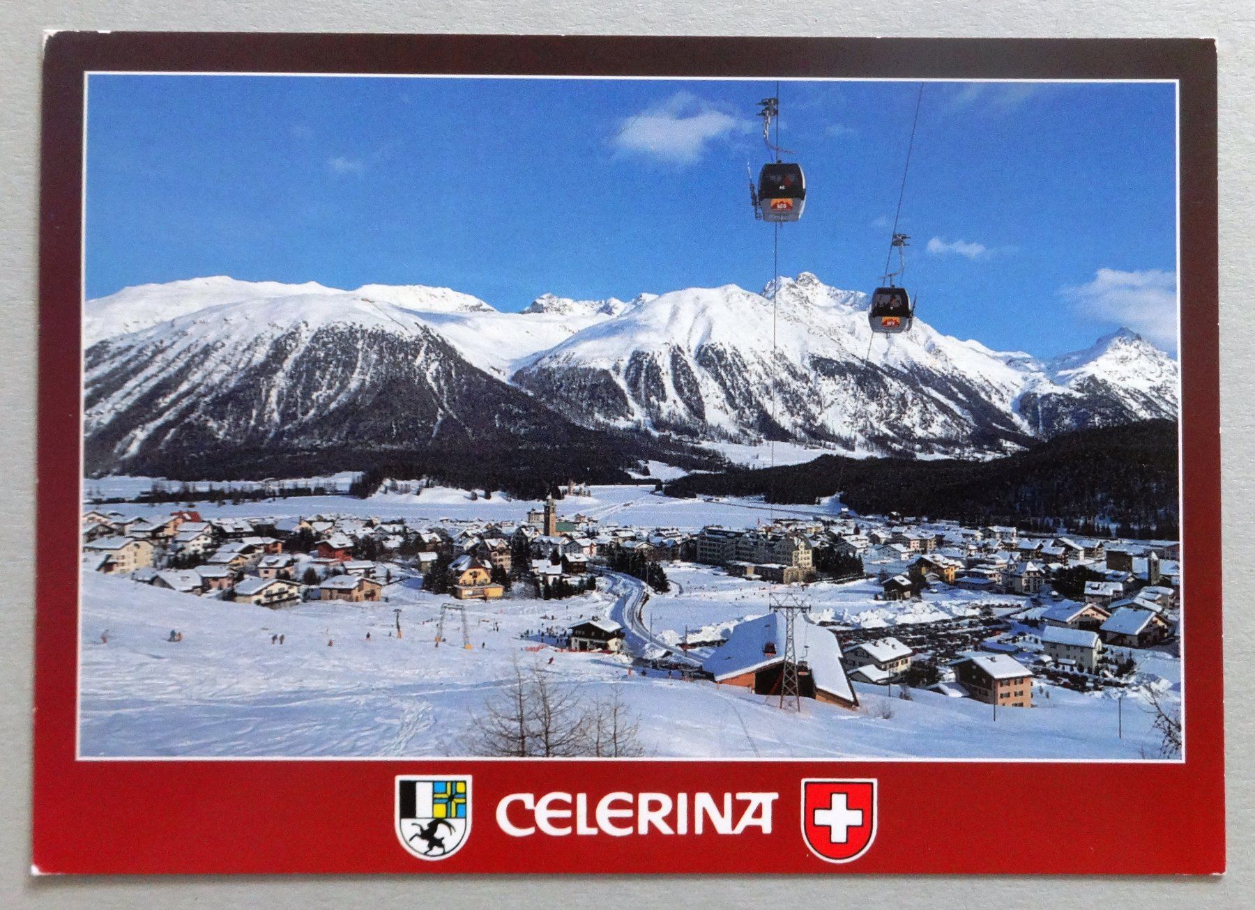 Ansichtskarten: Celerina 1735 m, Oberengadin – Defekt aus Fétigny von Billy2miny