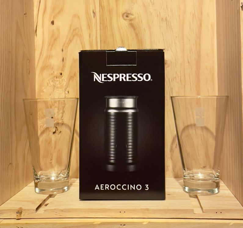 Nespresso Aeroccino 3 inkl. Macchiato Gläser Kaufen auf Ricardo