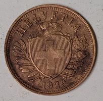 2 RAPPEN / SCHWEIZ 1929 (Auflage 750'000)