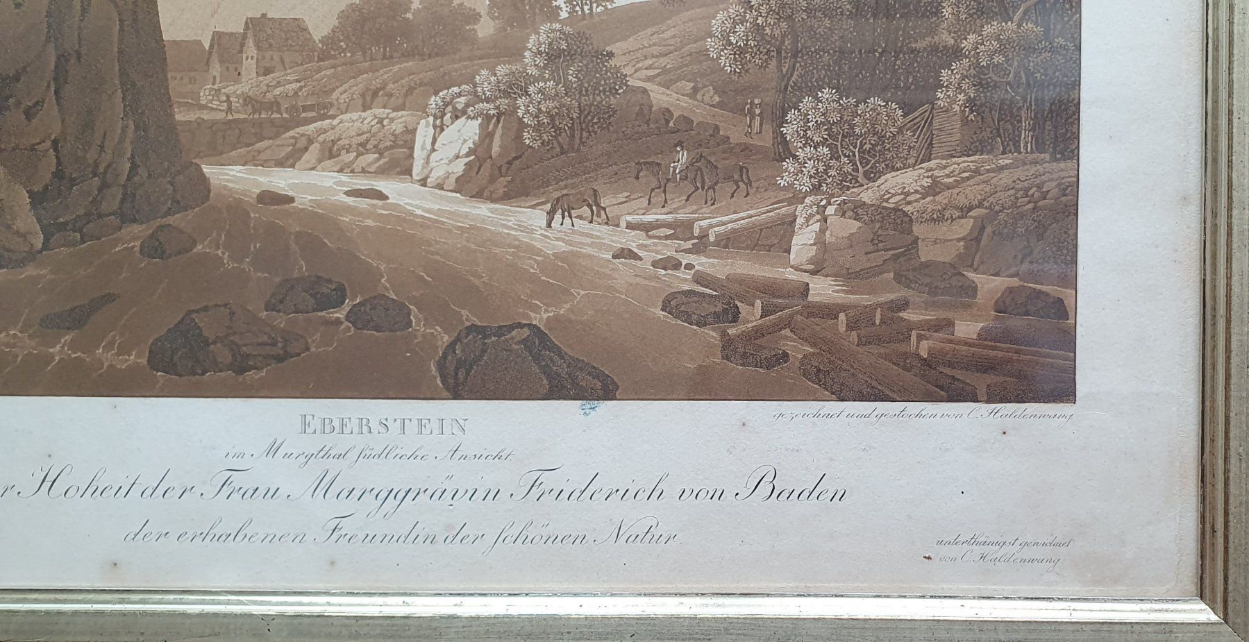 Foto & Immagini: Bild - Eberstein im Murgthal, Aquatinta in Braun – Usato da Kreuzlingen venduto da Rschweiz1 2