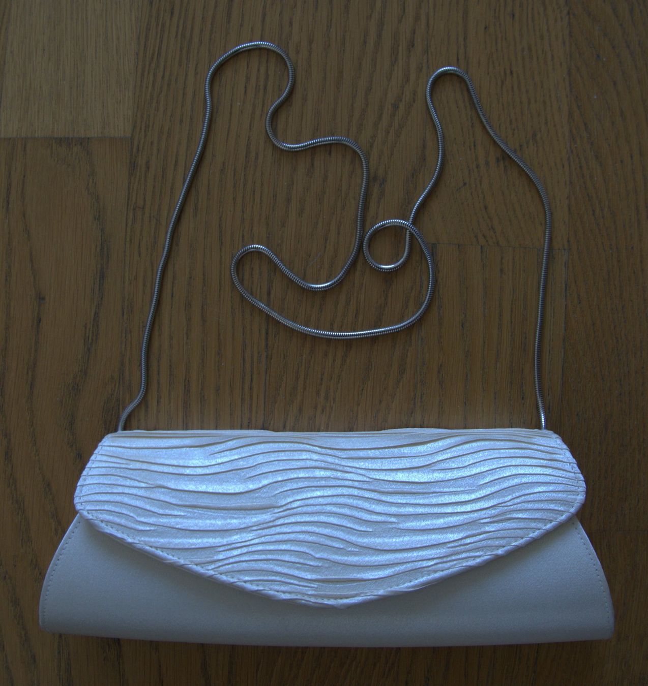 Borse da donna: Clutch, Brauttasche, Abendtasche cremefarbig, Satin – Usato da Rheinfelden venduto da bigi0956