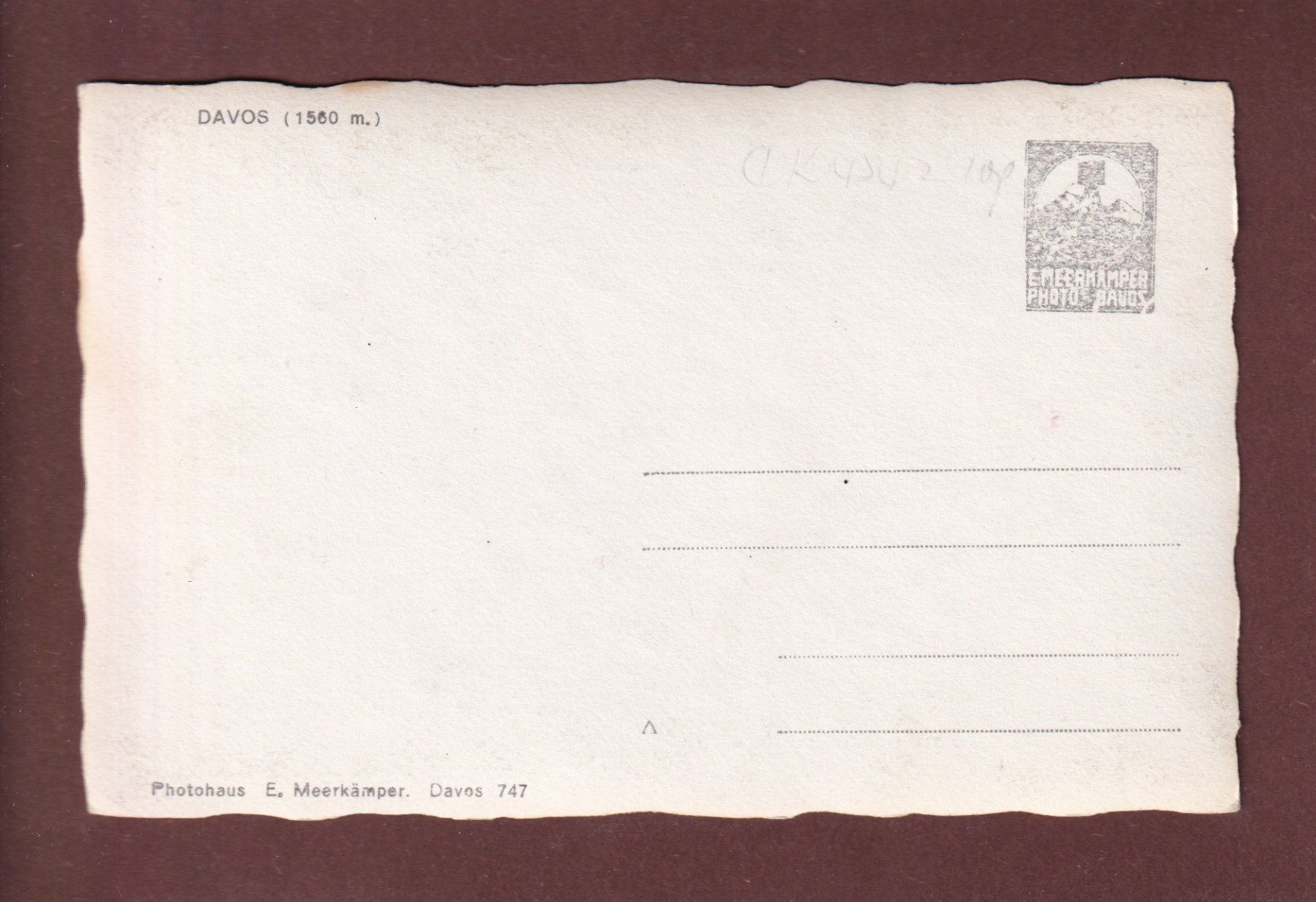 Cartoline postali: DAVOS unter Schnee – Usato da Pully venduto da nicecards-shop 1