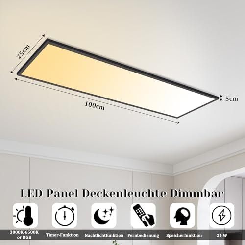Kronleuchter & Deckenlampen: Deckenlampe LED Panel Dimmbar - LED Deckenleuchte RGB Farbwe – Neu und originalverpackt aus Hundwil von Equiply 6