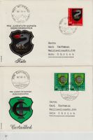 1979/80 2 Briefe PJ Orts FDC