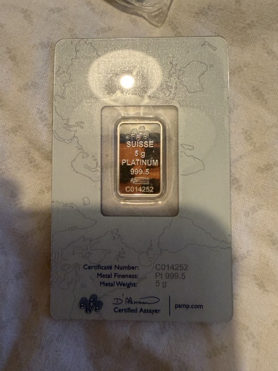 Pamp Edelmetalle: PAMP Suisse 5g Platinbarren 999.5 – Neu und originalverpackt aus Bern von dem_p6b5