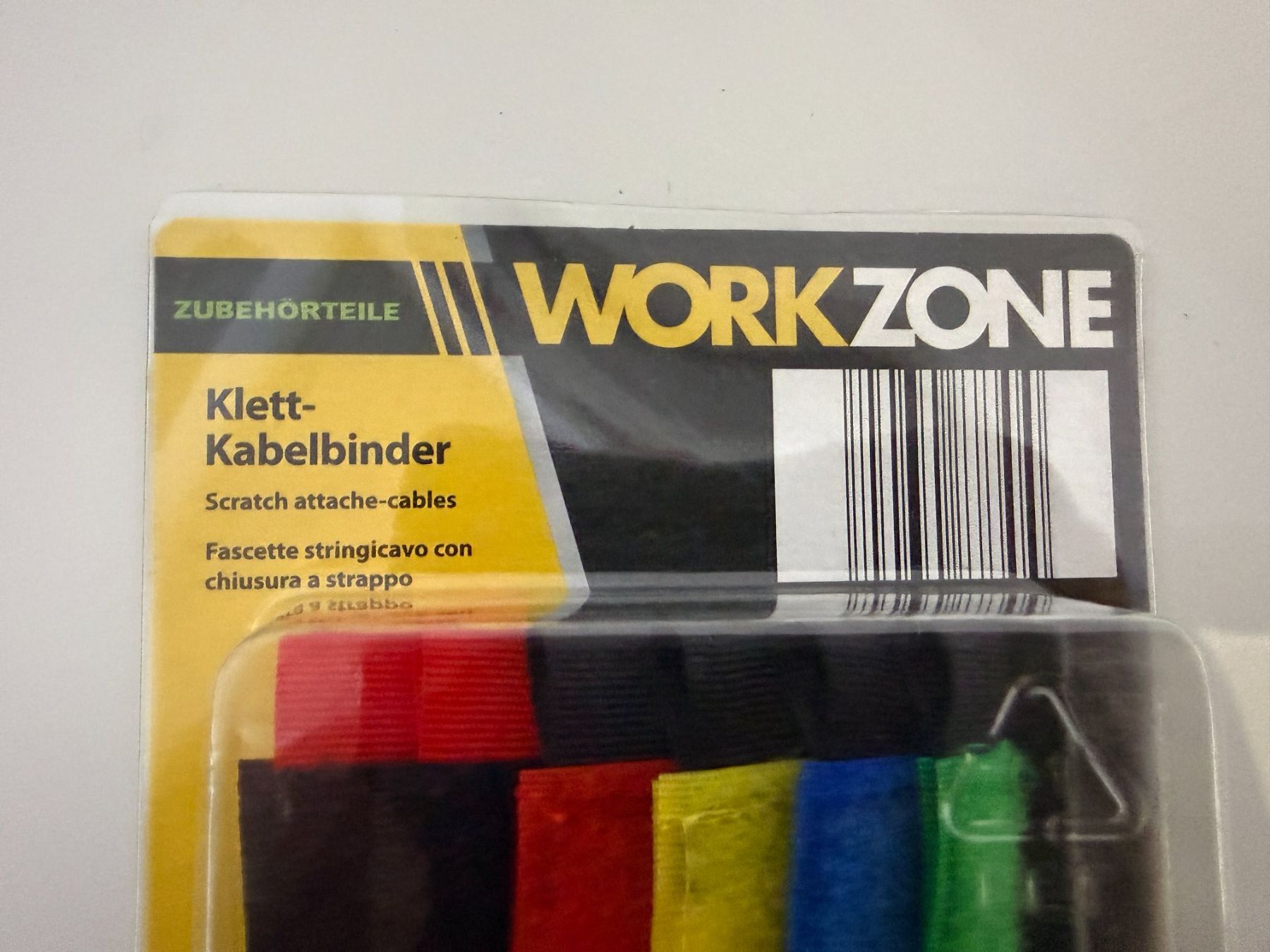 Nastri decorativi: Klett-Kabelbinder 4+6 Stk, 2 Grössen, Workzone – Nuovo e nell'imballaggio originale da Unterengstringen venduto da Tnovus 4