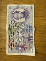 20 Franken Note Dufour Serie 101 S gebraucht.