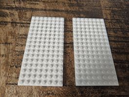 lego 92438 lot de 2 pièces White Plate 8 x 16