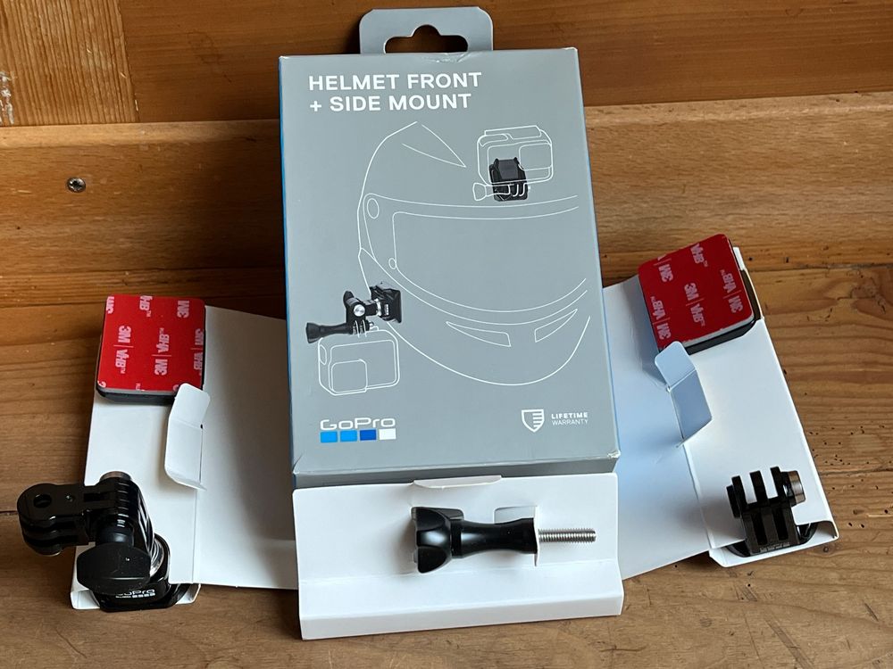 GoPro Helmhalterung / Helmhalter Front + Side Mount Neu! (Neu und ...