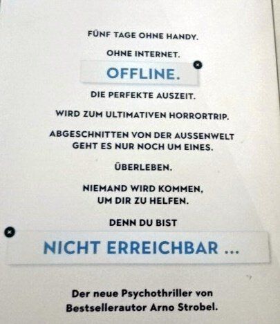 Bücher: Arno Strobel Offline – Gebraucht aus Wetzikon ZH von strubeli024 1