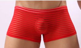 NEUES Erotik Herren Panty rot durchschimmernd Gr. M - 223024