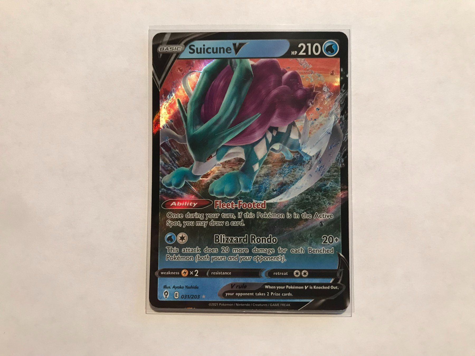 Pokémon Carte collezionabili: Suicune V EN – Usato da Hagendorn venduto da Pokecollectorch
