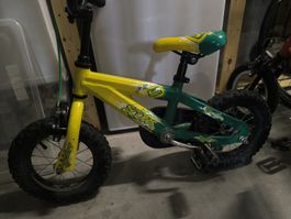 Kindervelo Scott, gelb/grün, mit Mängel