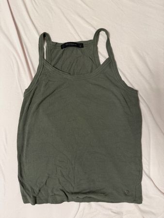 Polo Garage, Olive Green Ribbed Tank Top - size S