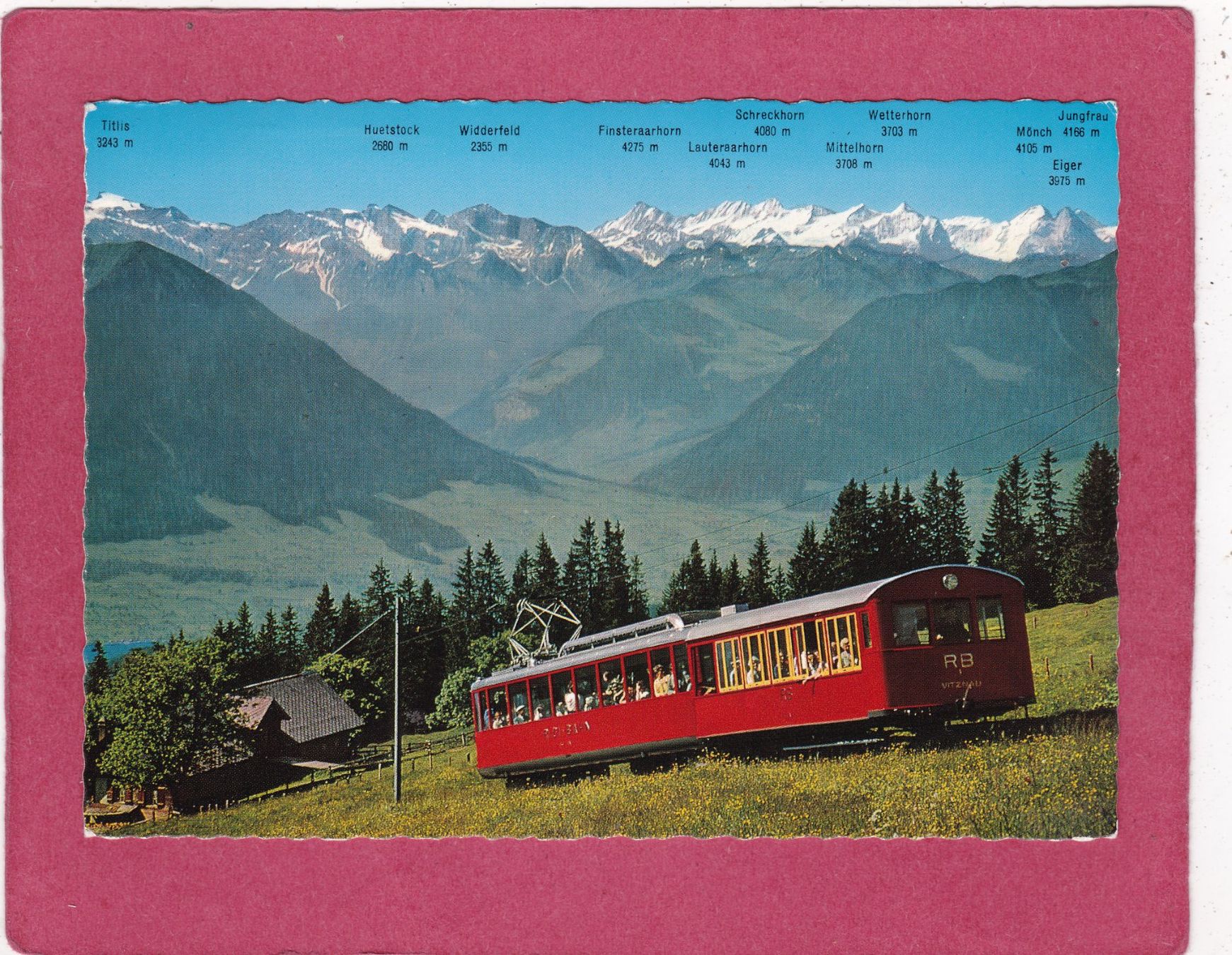 Cartoline postali: Vitznau Rigi Bahn 1970 – Usato da Herisau venduto da Lisegrat2008
