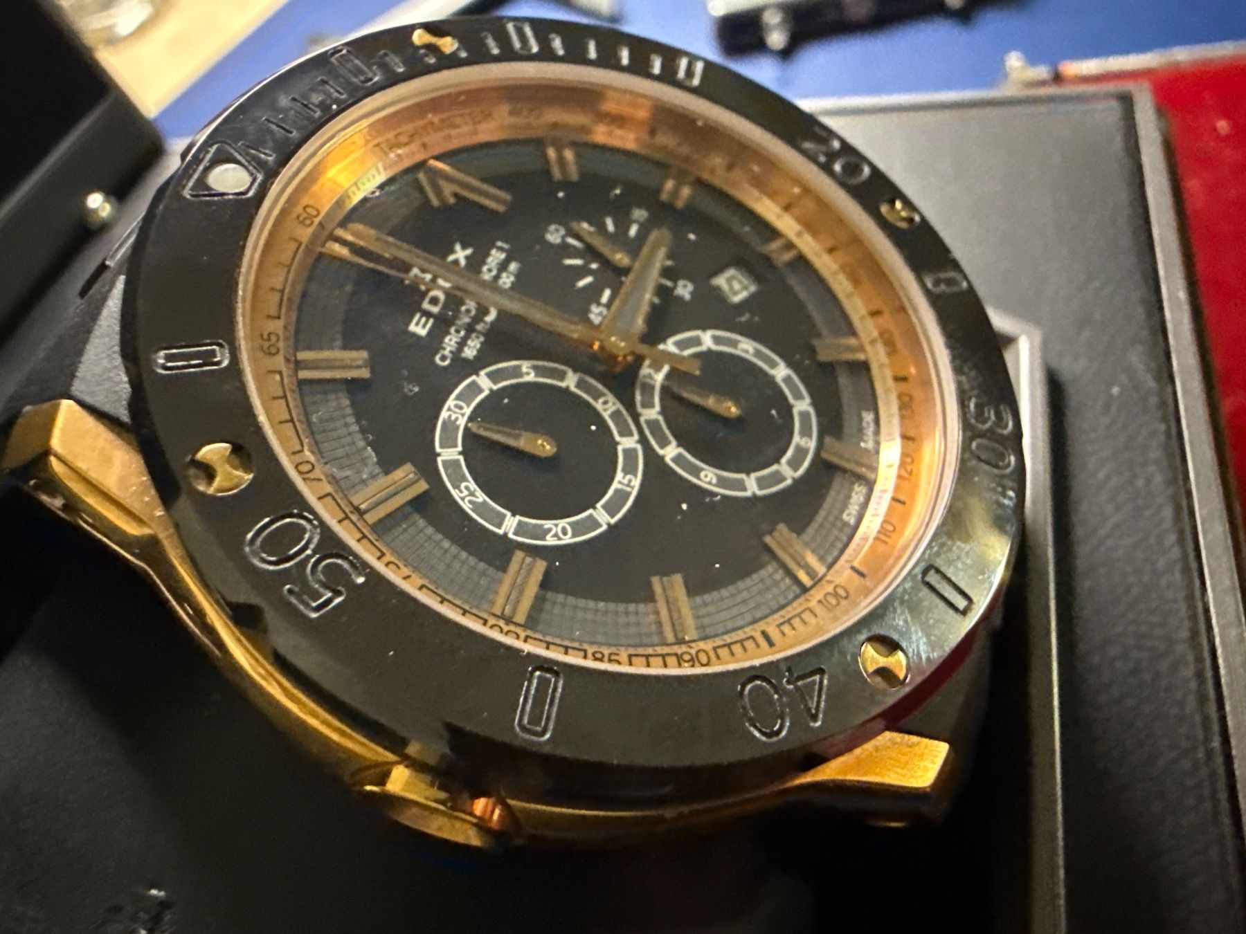 Edox Uhren: Edox Chronograph Quarz 47 mm – Gebraucht aus Pfeffingen von Allhandelklgwatches 2