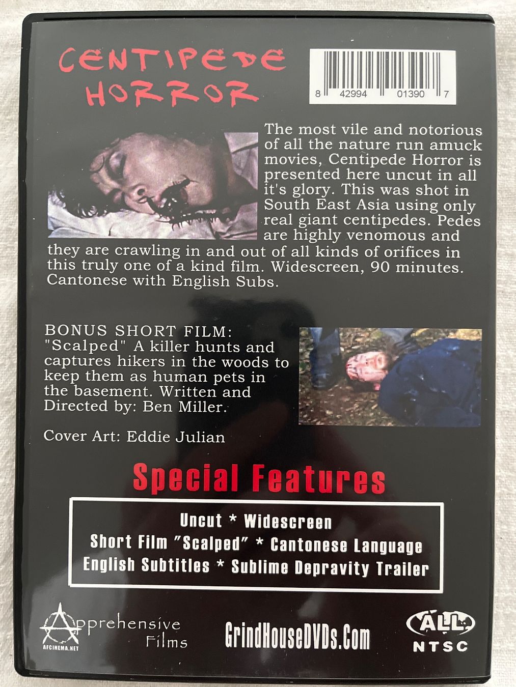 Tutti i DVDs: Centipede Horror – Usato da Basel venduto da patku79 1