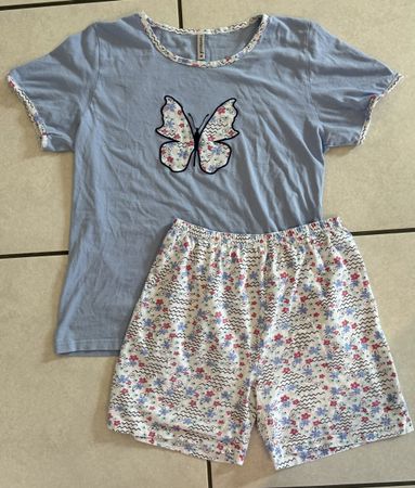 Pyjama kurz Damen Comtessa Grösse 38 Baumwolle