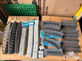 89x Marklin Brücken + Rampen + Pfeiler fur Bastler HO 1.-