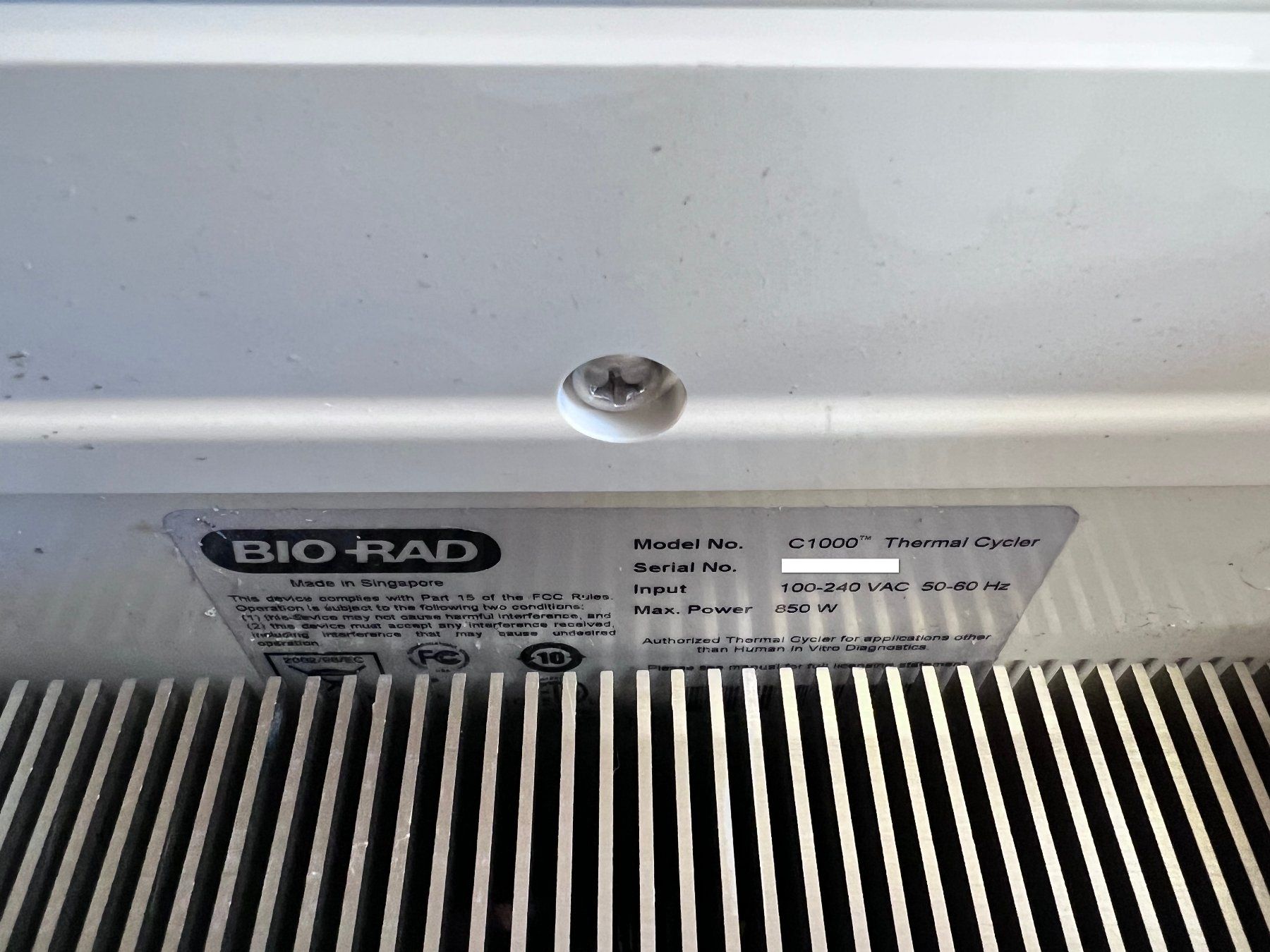 Accessori da laboratorio: Biorad C1000 Thermocycler – Usato da Niederdorf venduto da LeptonAG_Labor 3