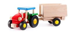 Traktor mit Anhänger Kipper - Qualitätsprodukt aus Holz!!!