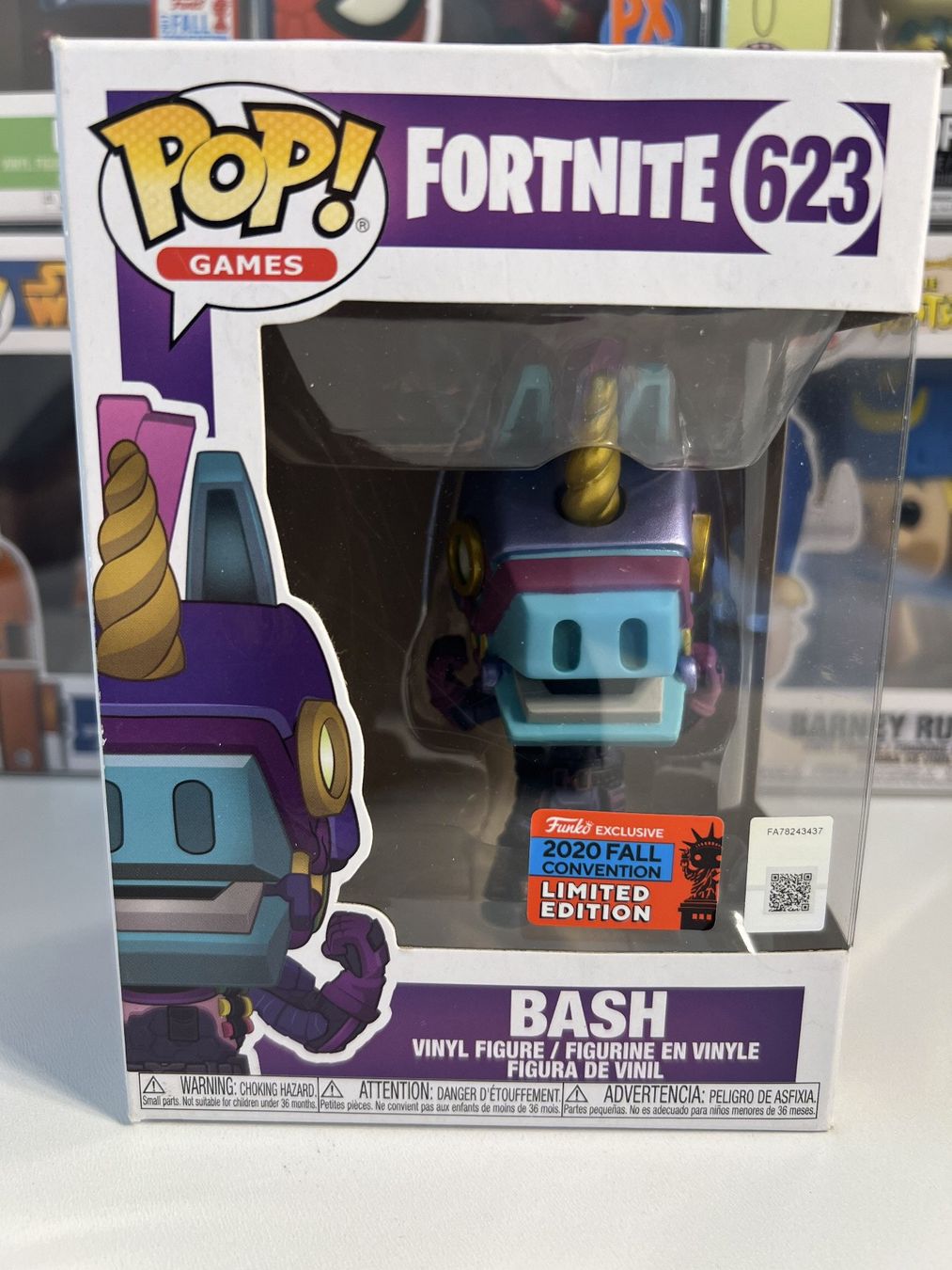 Funko Statuette: Funko POP! Games Fortnite Bash Edition Limitée 2020 – Nuovo e nell'imballaggio originale da Le Mouret venduto da perfectbijou