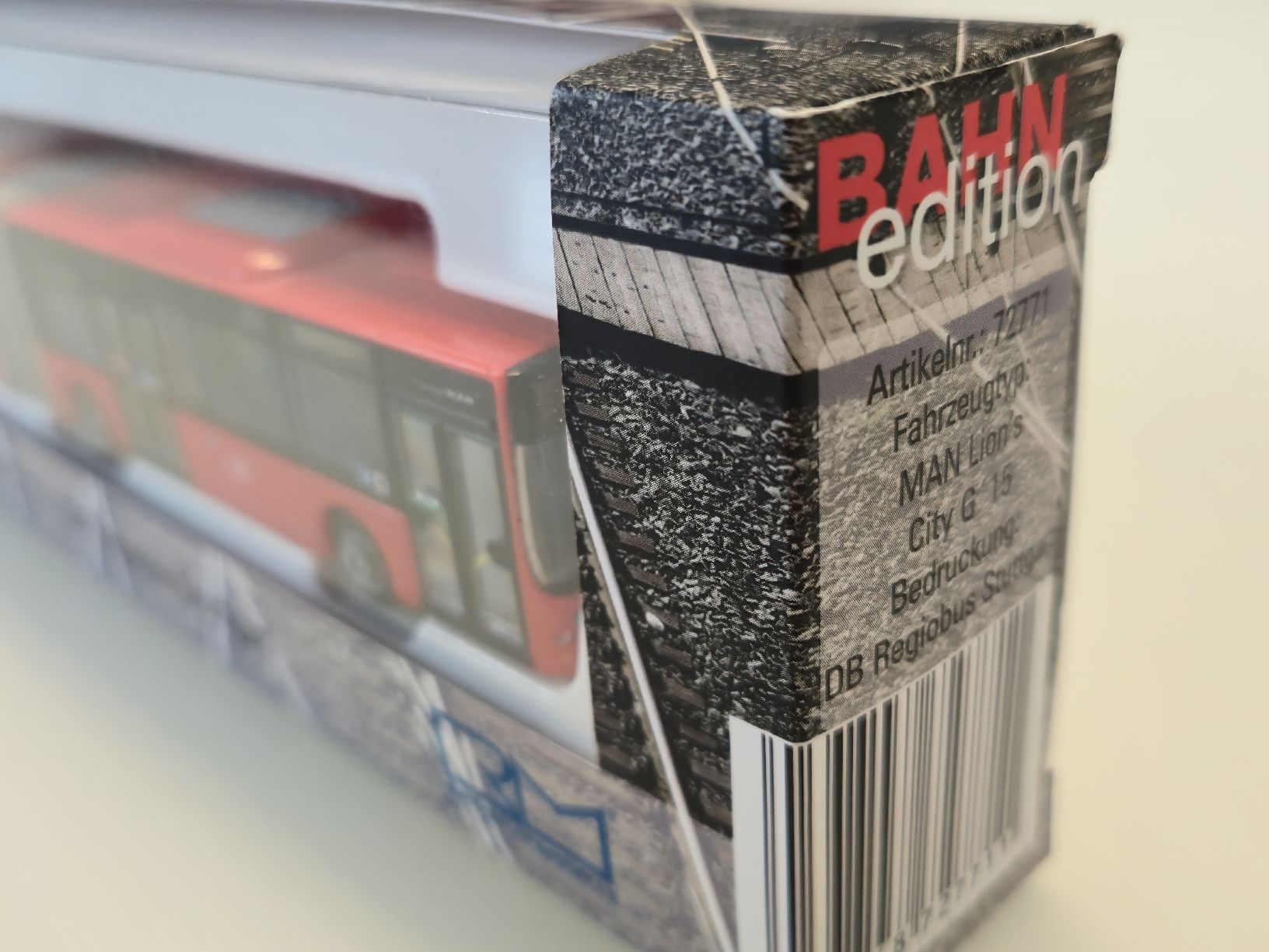 Bus MAN Lions City 18 VVS Stuttgart – Rietze 75867, échelle 1:87, Blanc