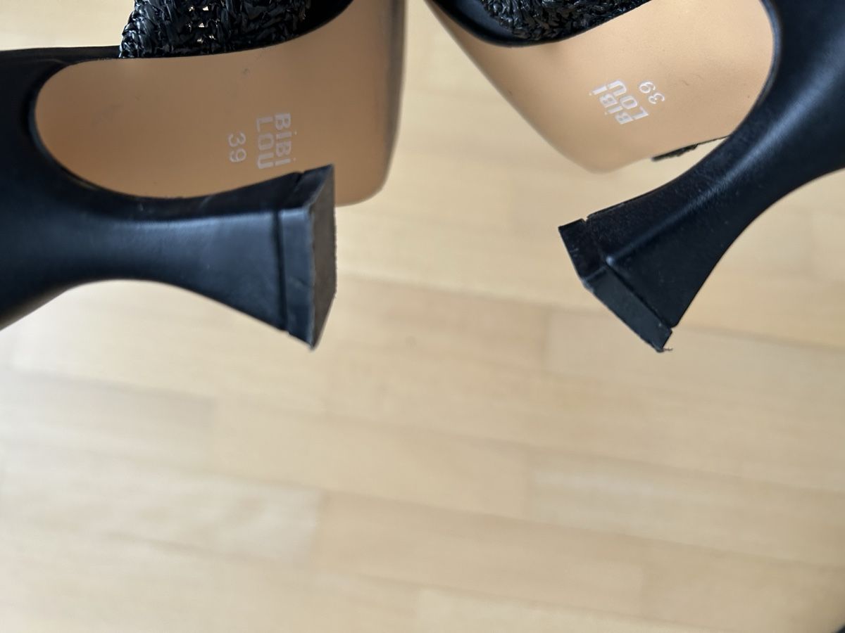 Scarpe da donna: Schlüpfer-Sandale schwarz Bibi Lou, Gr. 39 – Usato da Reinach BL venduto da meinstil 3