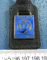 BRITISH LEYLAND AUTO LOGO SCHLÜSSELANHÄNGER LEDRIG ENAMEL