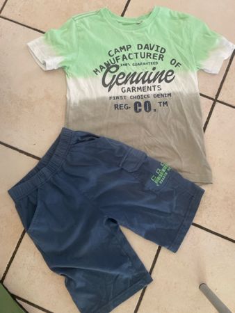 Canp David T-Shirt und Shorts Gr.128 guter Zustand