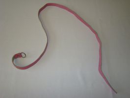 Gürtel rosa Kunstleder mit O-Schnalle Länge 90cm