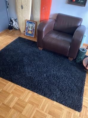 Tappeti: Schöner schwarzer Teppich 195 x 135 cm – Usato da Basel venduto da Tshabajuju 2