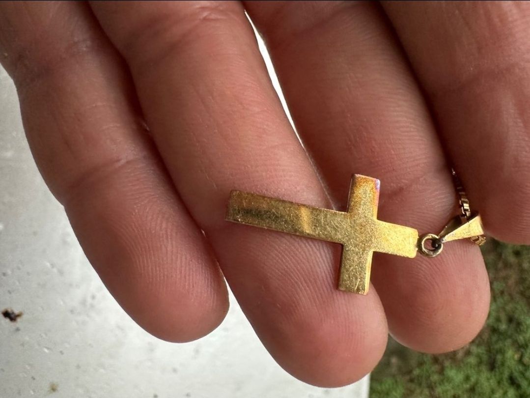 Ciondoli: Collier Croix Or 750,- Élégance Discrète et Rare! – Nuovo (secondo la descrizione) da Saignelégier venduto da grm_7tf5 3