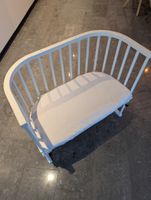 Weiss Beistellbettchen mit Matratze, Top Zustand
