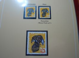 Abart PJ Dachs, 1965 **, "Weisser Punkt auf 1"