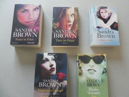5  Bücher Taschenbücher von Autorin Sandra Brown 1996 - 2014
