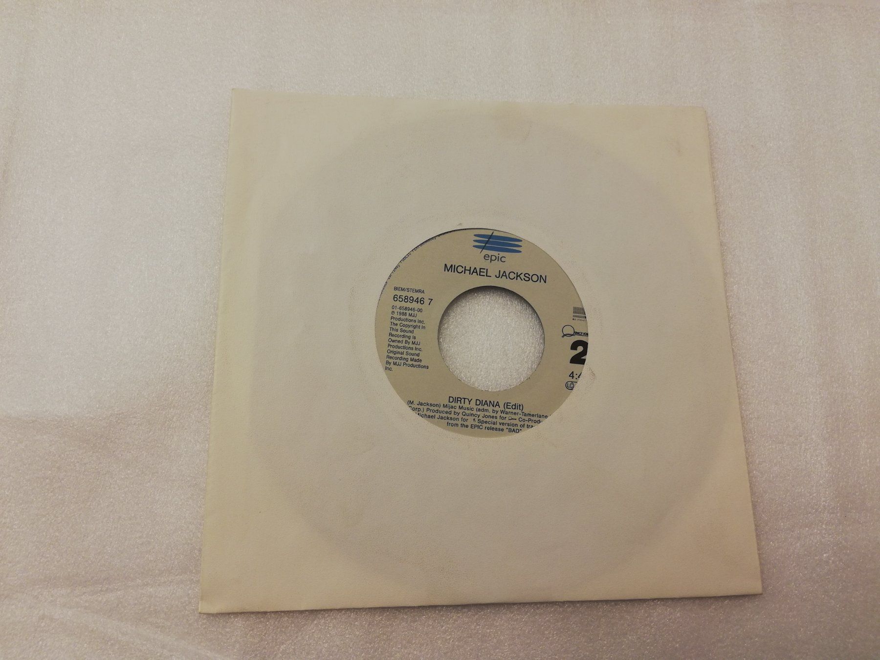 Vinyles: MICHAEL JACKSON - DIRTY DIANA (SINGLE 7") – D'occasion à Bern par Vinylsound.ch