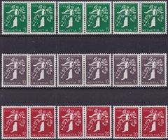 1939, Z25d-Z27f (Landi) ungebrauchte Serie, Kat.: 50.-