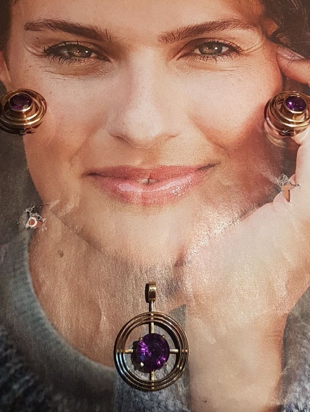 Boucles d'oreille: Tolles Schmuckset mit Amethysten – Neuf (Voir description) à Unterägeri par Altgoldschmuck 6