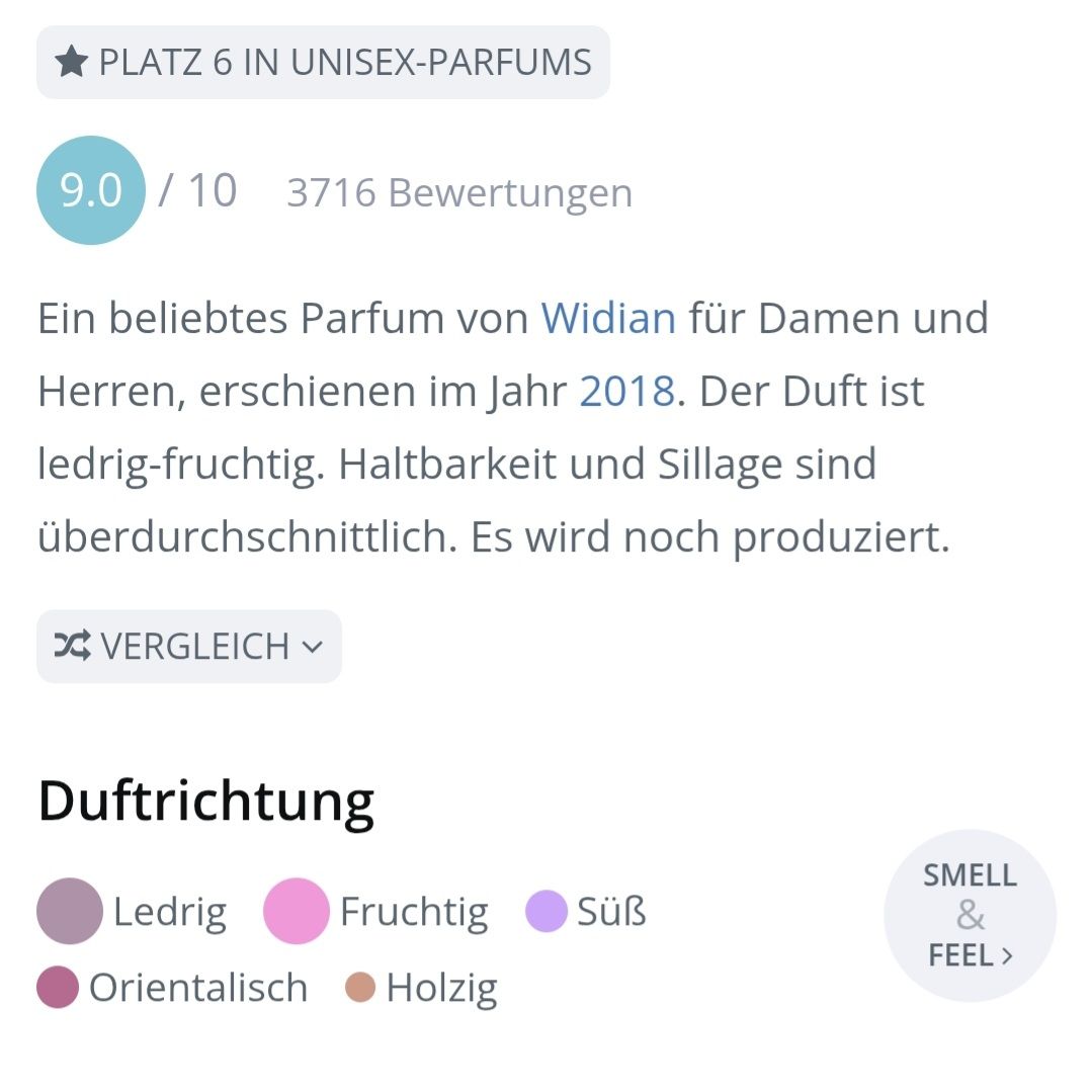 Widian Profumi & Eau de Toilette: 5 ml WIDIAN LONDON EXTRAIT ABFÜLLUNG – Nuovo (secondo la descrizione) da St. Gallen venduto da CaliSunshine 3