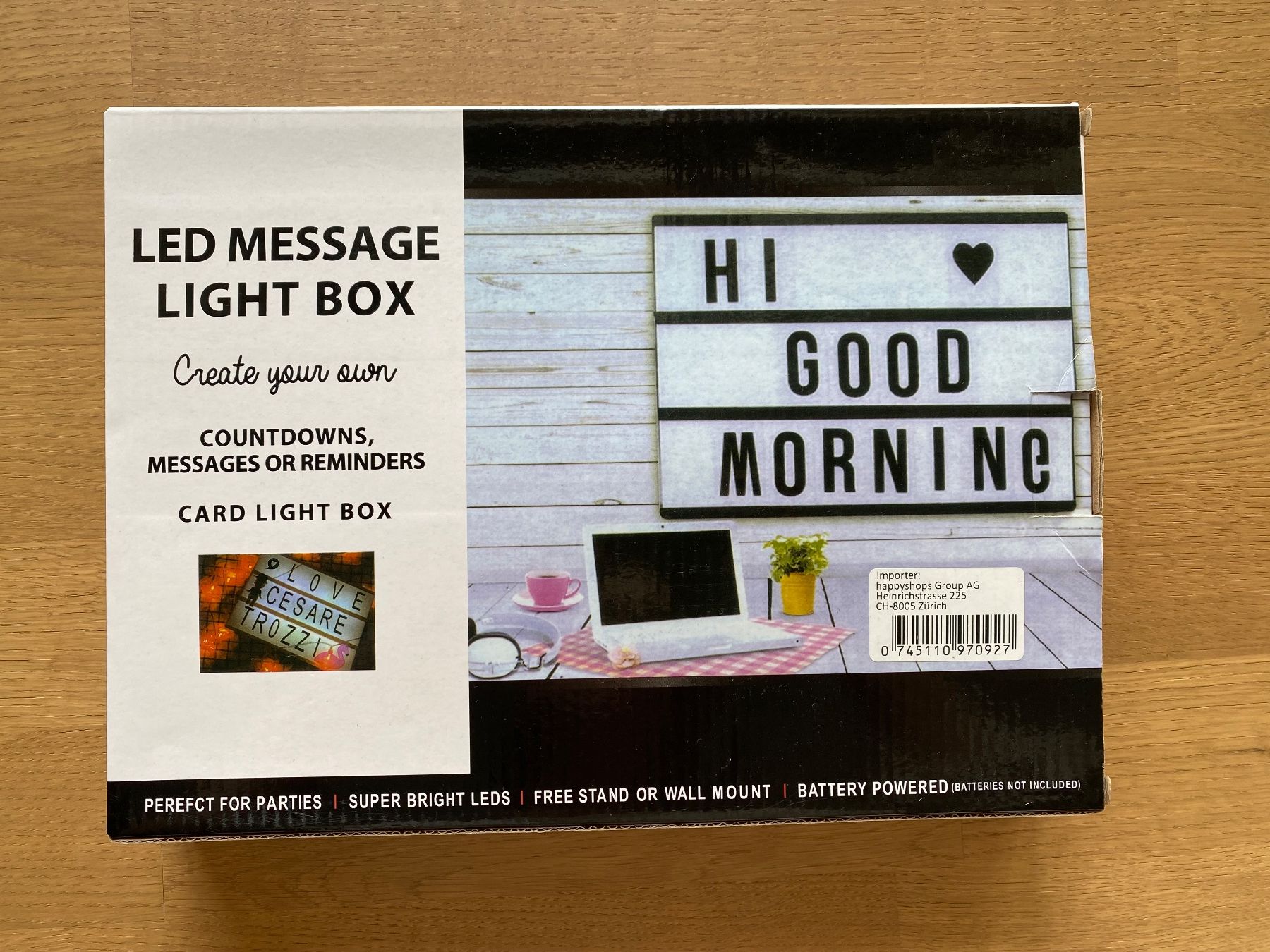 Tutte le decorazioni: LED Leuchtkasten mit Buchstaben – Nuovo e nell'imballaggio originale da Oberdiessbach venduto da cor_2nrl